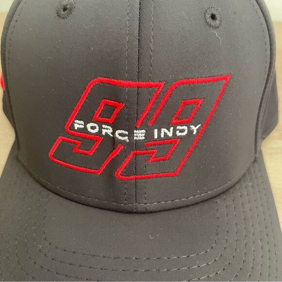 NWT The Game 99 Force Indy Black Cap with Red Embroidery - Picture 2 of 11